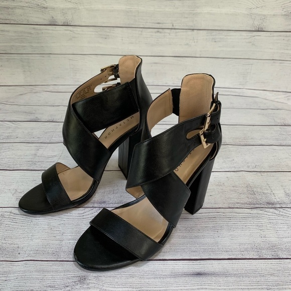 EUC Metaphor “Zermatt” Open-Toe Block Heel Sandals - Picture 5 of 7